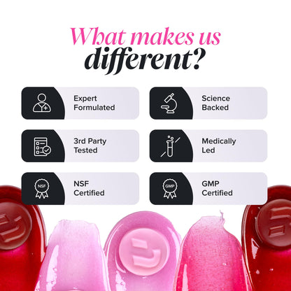 Collagen Gummies - Collagen Peptides with Hyaluronic Acid, Vitamin C & Biotin - Collagen Supplements for Women & Men - More Convenient Than Collagen Powder - 60 Marine Collagen Gummies - Novomins